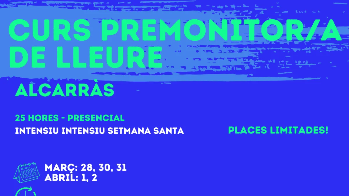 Curs PREMONITOR/A DE LLEURE